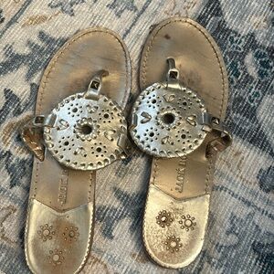 Jack Rogers Gold Medallion sandals